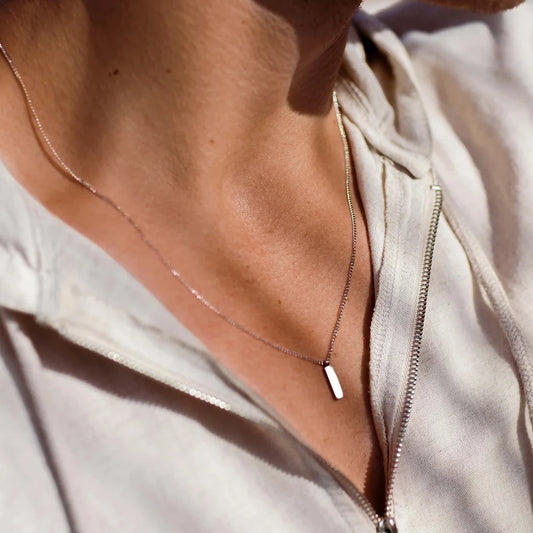 Emanco Minimal Pendant Necklace Stainless Steel Men'S Titanium Steel Chain Collarbone Chain Jewelry Wholesale Direct